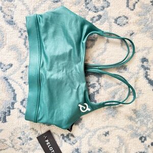 Peloton Teal sports bra